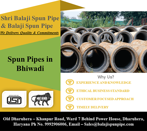 Spun pipes in Bhiwadi