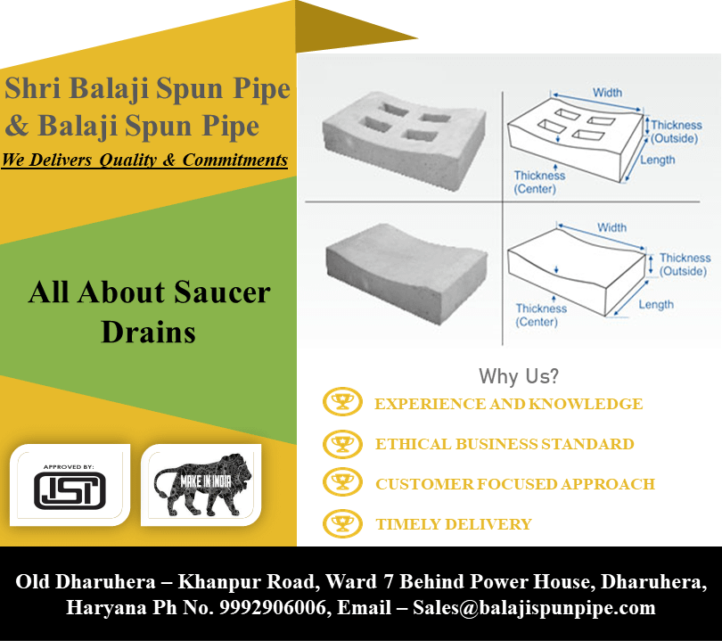 All About Saucer Drains Shri Balaji Spun Pipes