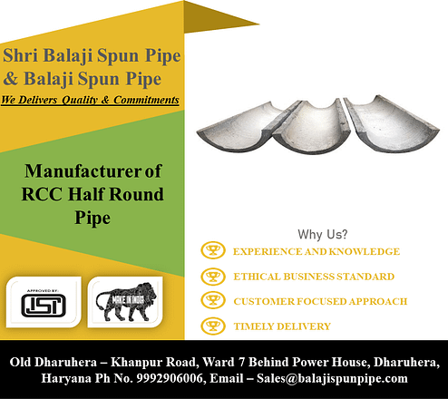 Manufacturer-of-RCC-Half-Round-Pipe