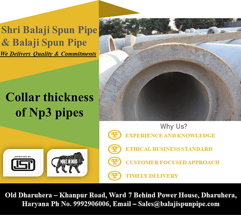 Collar Thickness of Np3 Pipes