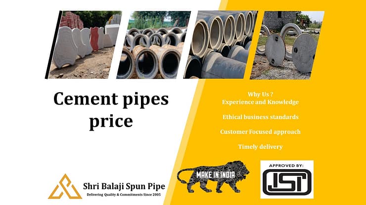 Cement pipes price