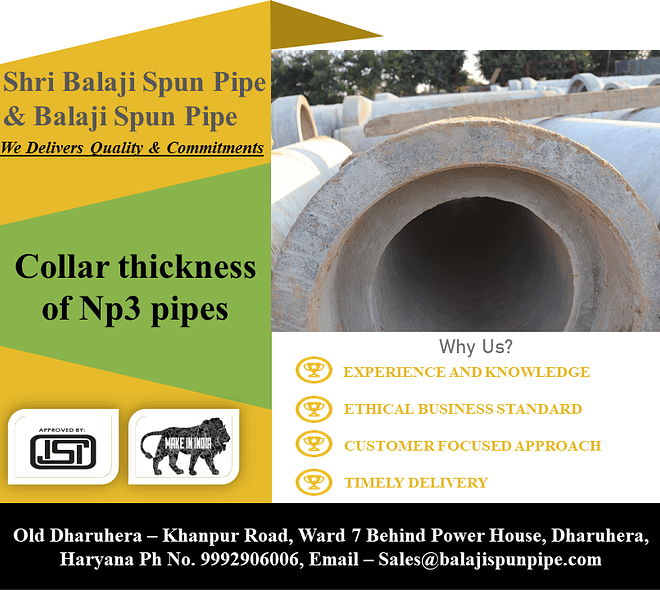 Collar Thickness of Np3 Pipes